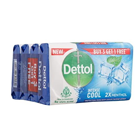 Dettol Intense Cool Bath Soap 3+1