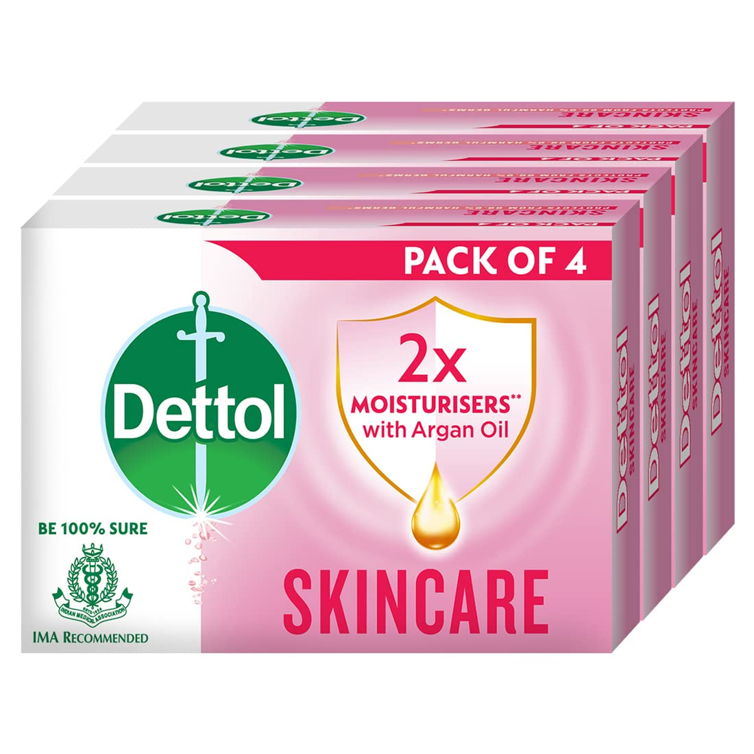 Dettol Soap Skincare 125gm (Pack of 5)