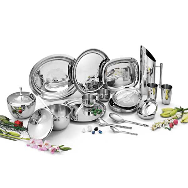 Devidayal Marvel Gold Dinner Set 58pcs