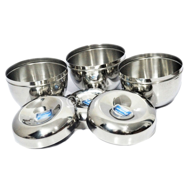 Devidayal Stainless Steel Apple Shape Serving Bowl