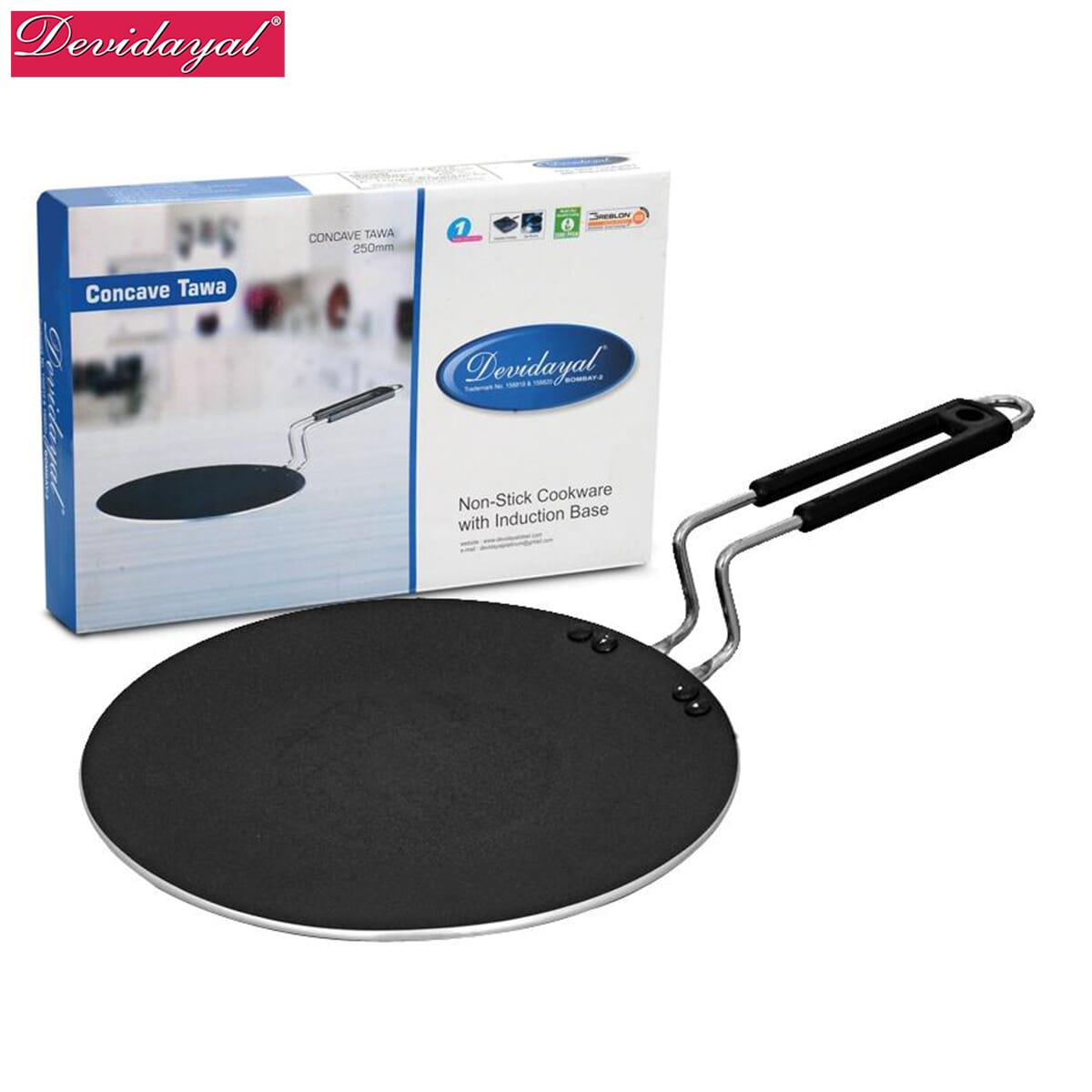 DeviDayal Concave Tawa ( Non Induction ) 250mm