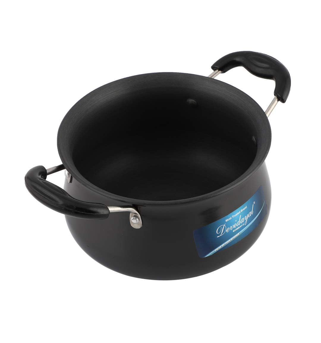 DeviDayal Hard Anodized Biryani Pot Handi with Lid 2.5ltr