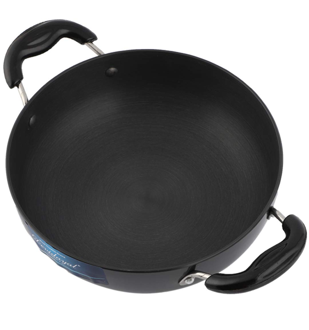 DeviDayal  Non-Stick Hard Anodized Deep Kadai With Lid-(5 Liter)