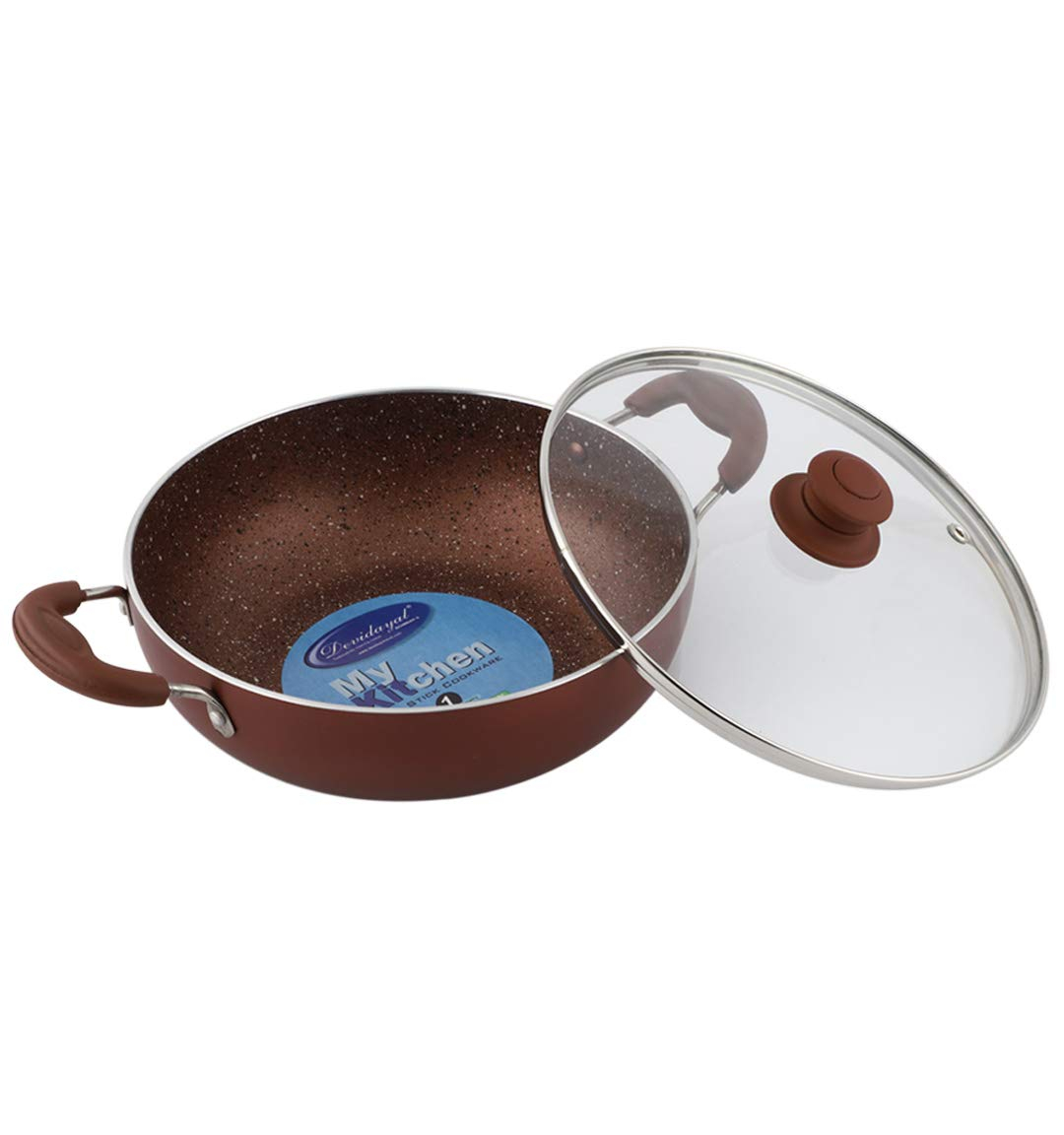 Devidayal Maroon Deep Kadai 260mm 4MM