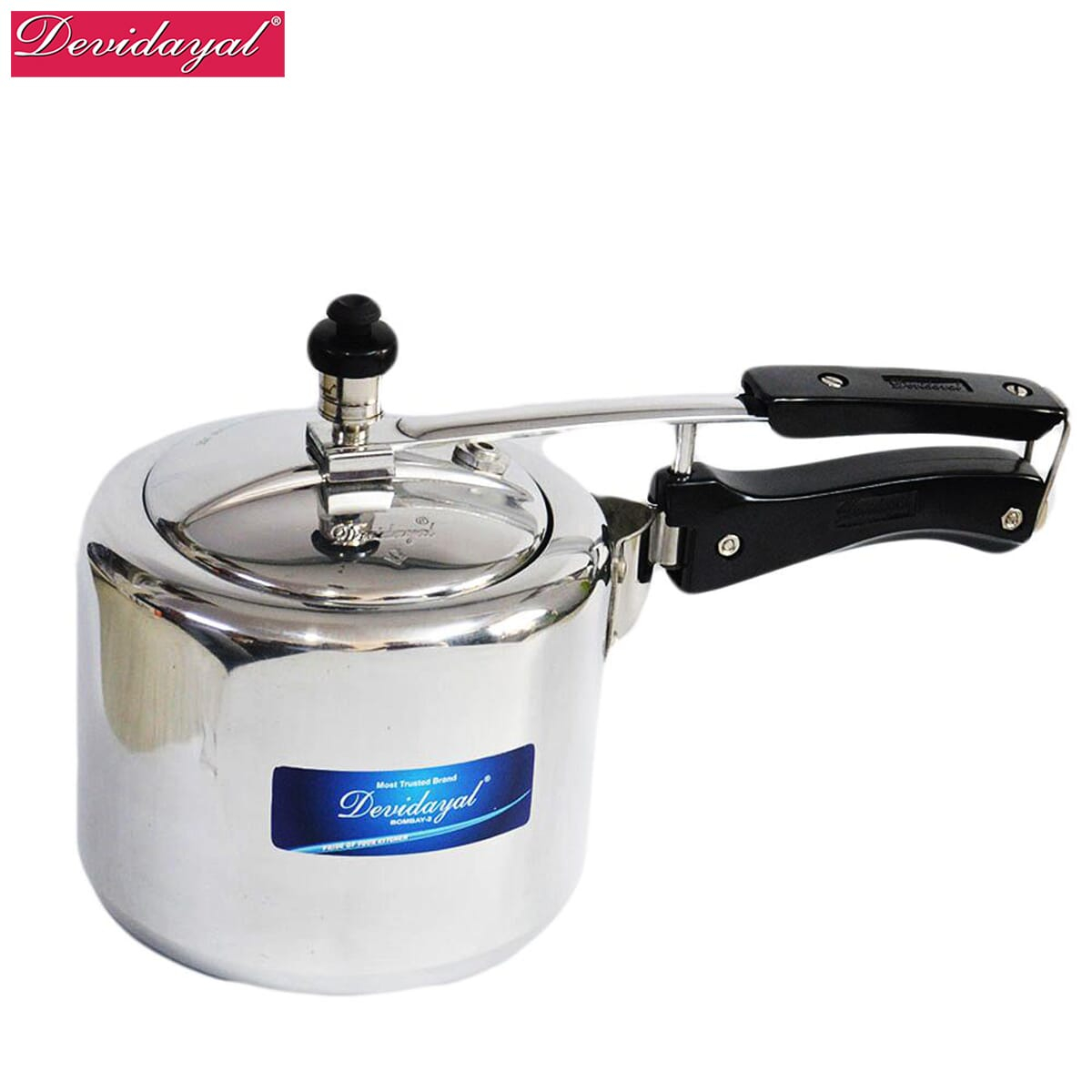 DeviDayal White Pressure Cooker 5 Ltrs Induction Base