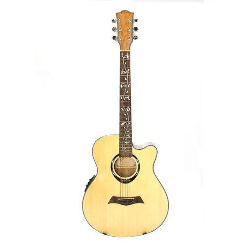 Deviser L2-710B Yellow 40 Acoustic Guitar With Equalizer & Tuner