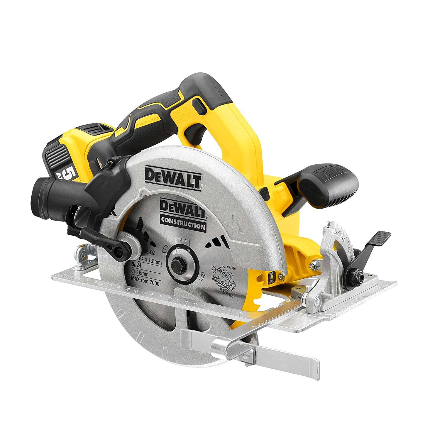 Dewalt Dcs570 P2 18 v 184mm Xr Li-Ion Cordless Brushless Kitted Circular Saw