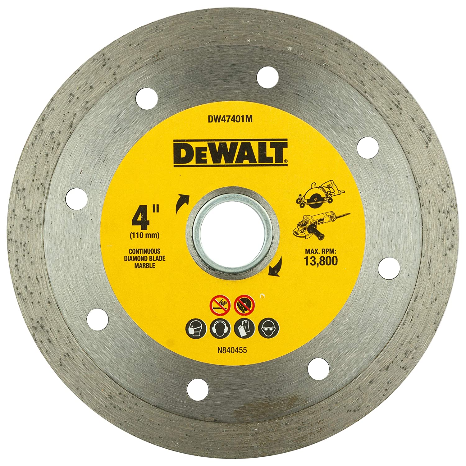 Dewalt Dw47401 M Continuous Diamond Marble Cutting Blade