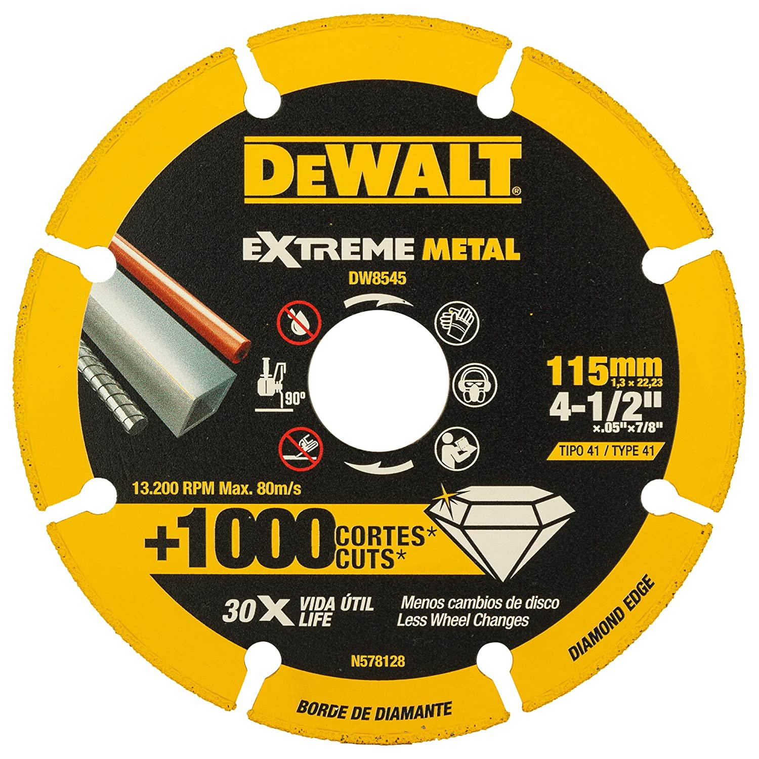 Dewalt Dw8545 4.5'' Extreme Diamond Edge Cutoff