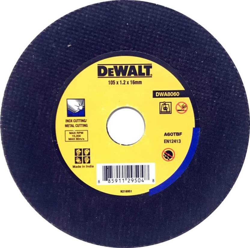 Dewalt Dwa8060-In 105x1.2x16mm Metal Cutting Wheel