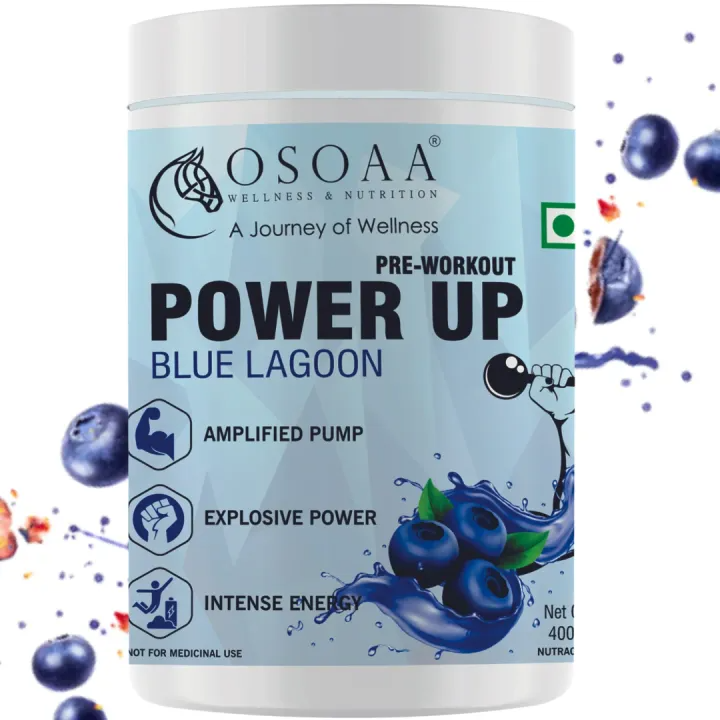 Osoaa Power up Pre-Workout Blue Lagoon