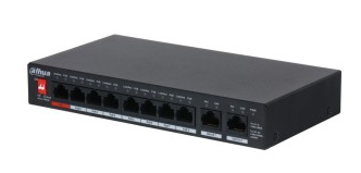 Dahua DH-PFS3010-8ET-96 | 10-Port Unmanaged Desktop  Switch with 8-Port PoE