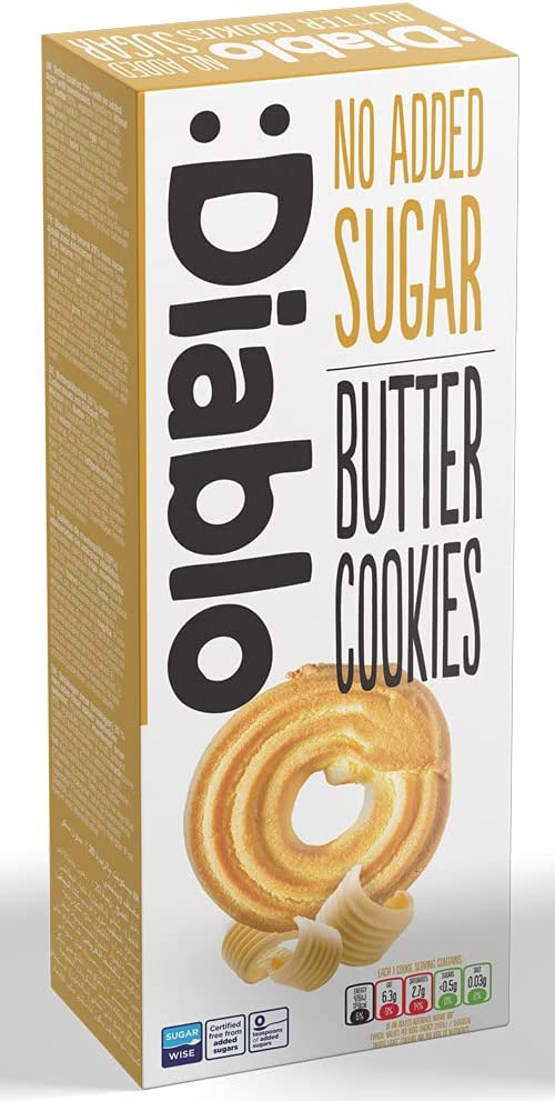 Diablo No Add Suger Butter Cookies 135g