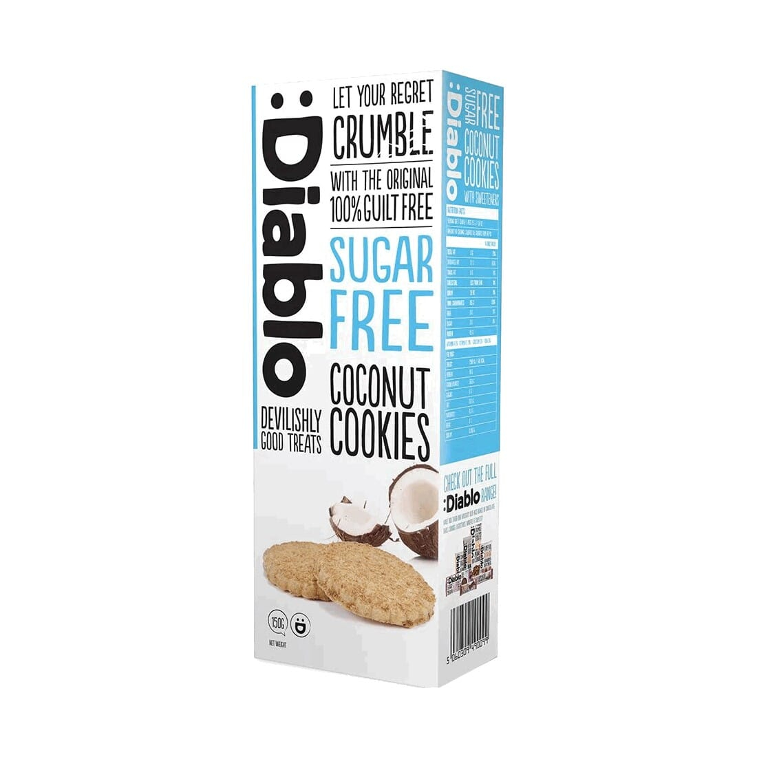 Diablo Sugar Free  Cocunot Cookies 150g