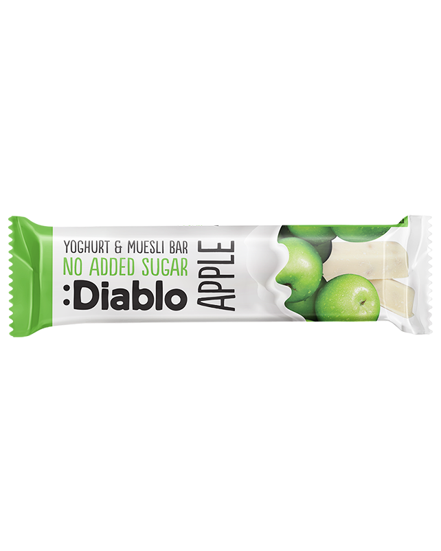 Diablo Sugar Free Apple Yogurt  Muesli bar  30g