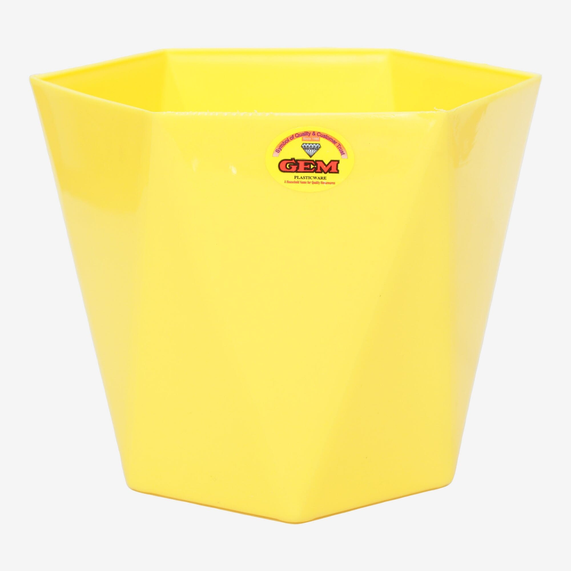 Gem Plastic Diamond Design Flower Pot, Gamala Size- 4002 7 Inch