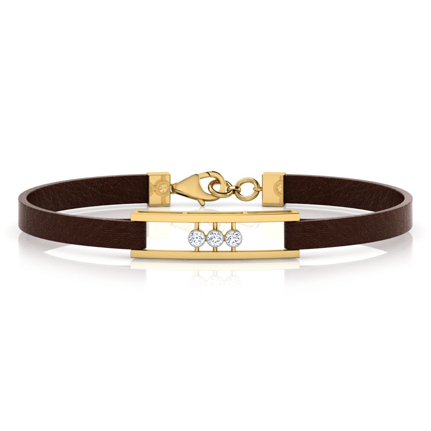 White Feathers Craig Diamond Bracelet For Men