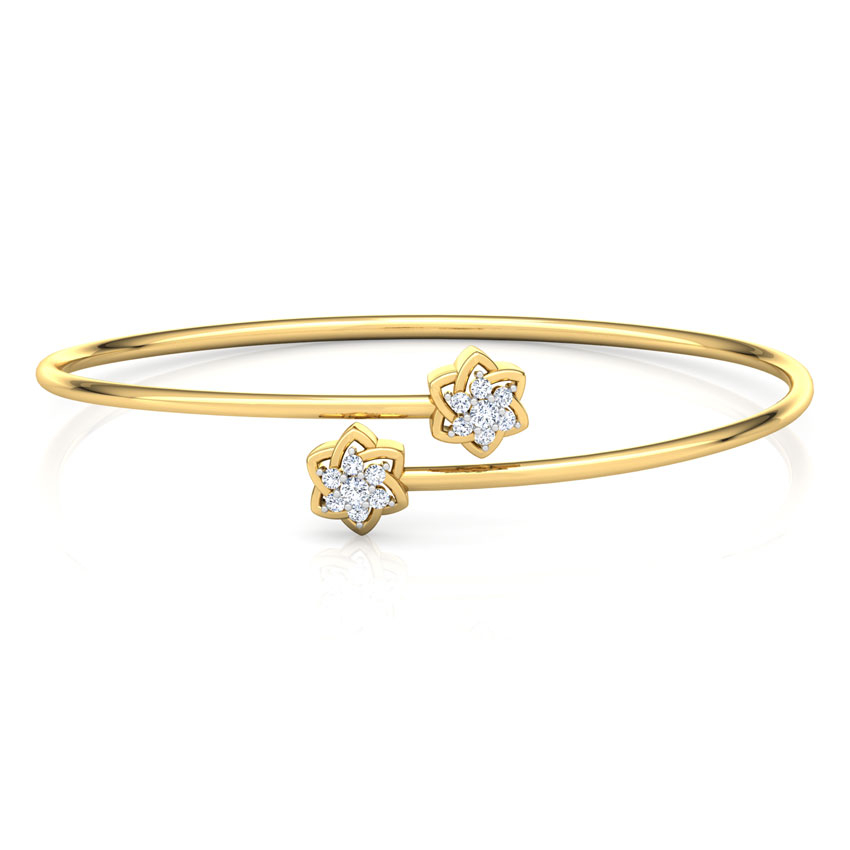 White Feathers Twinkle Diamond Bracelet For Women