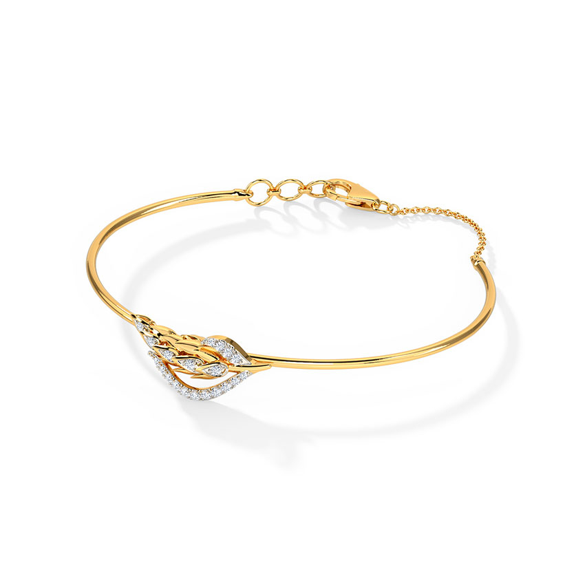 White Feathers Daybreak Diamond Bracelet For Women