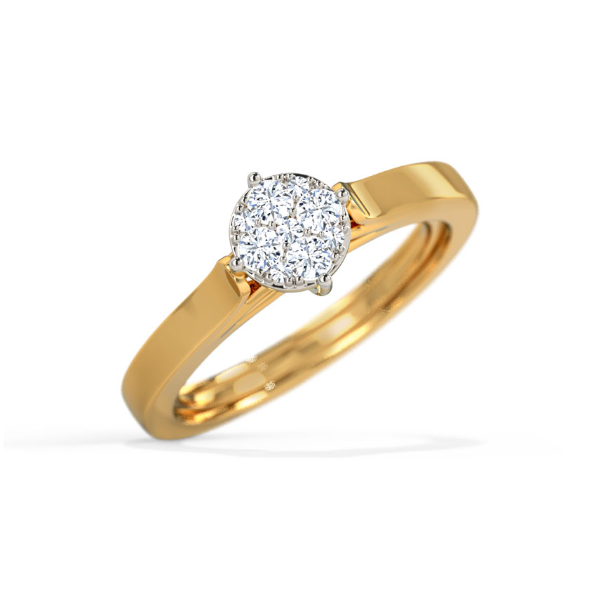 White Feathers Thea Radiant Diamond Ring For Women