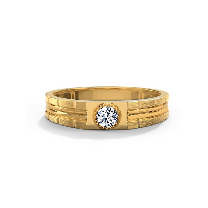 White Feathers Josh Diamond Ring