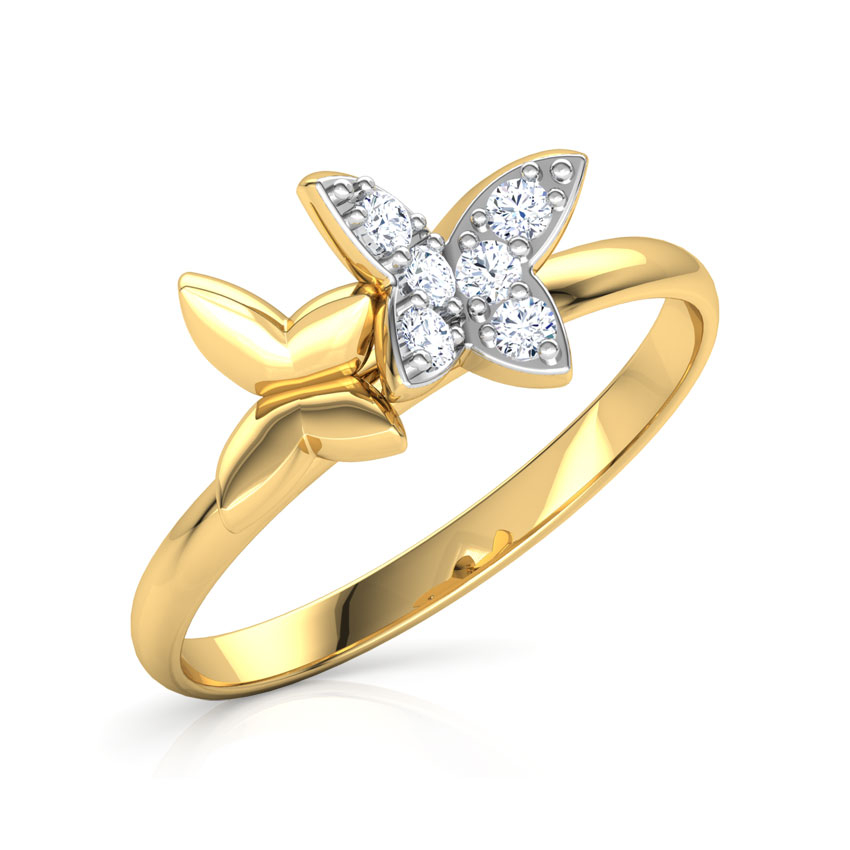 White Feathers Thea Radiant Diamond Ring For Women