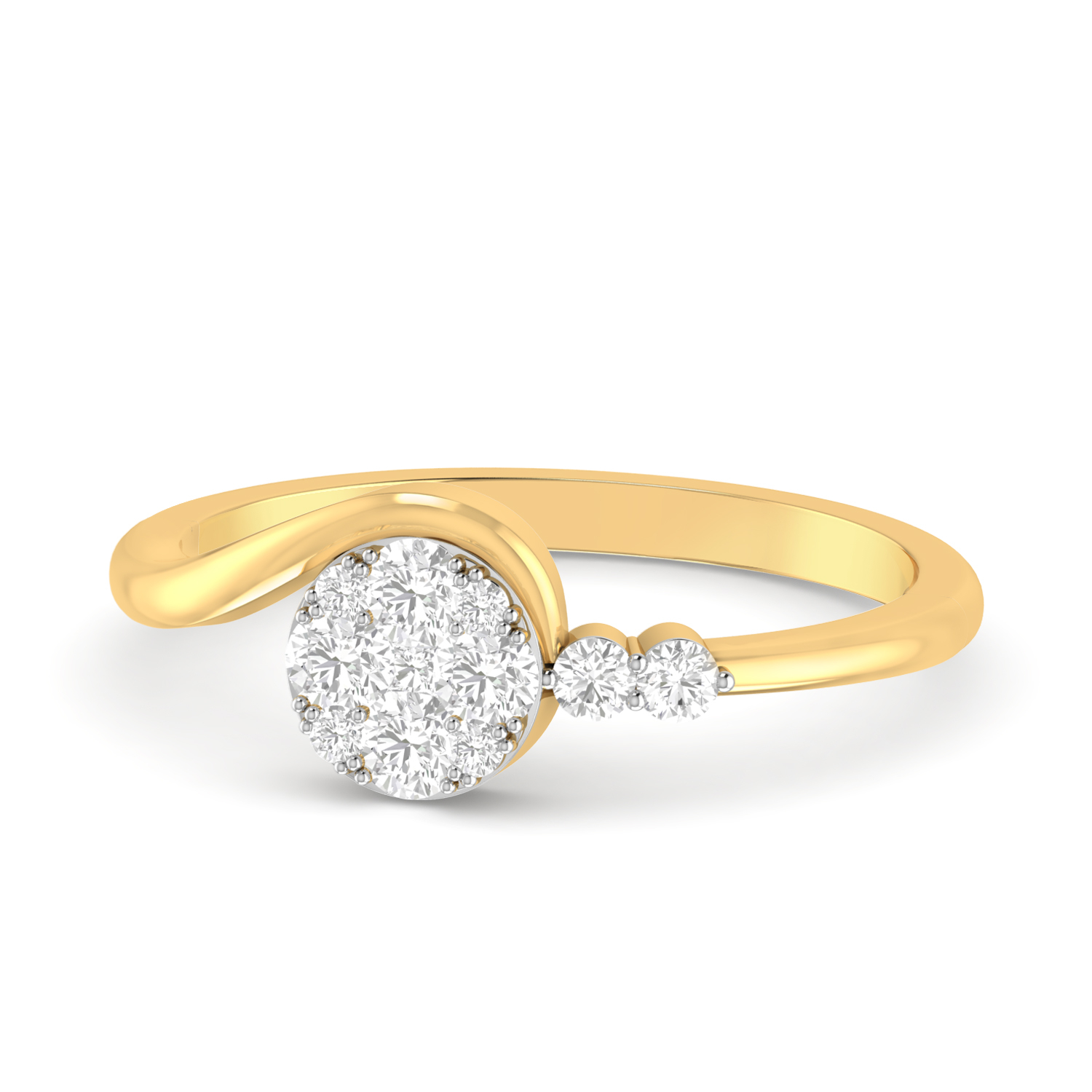 White Feathers The Aki Diamond Ring For Women