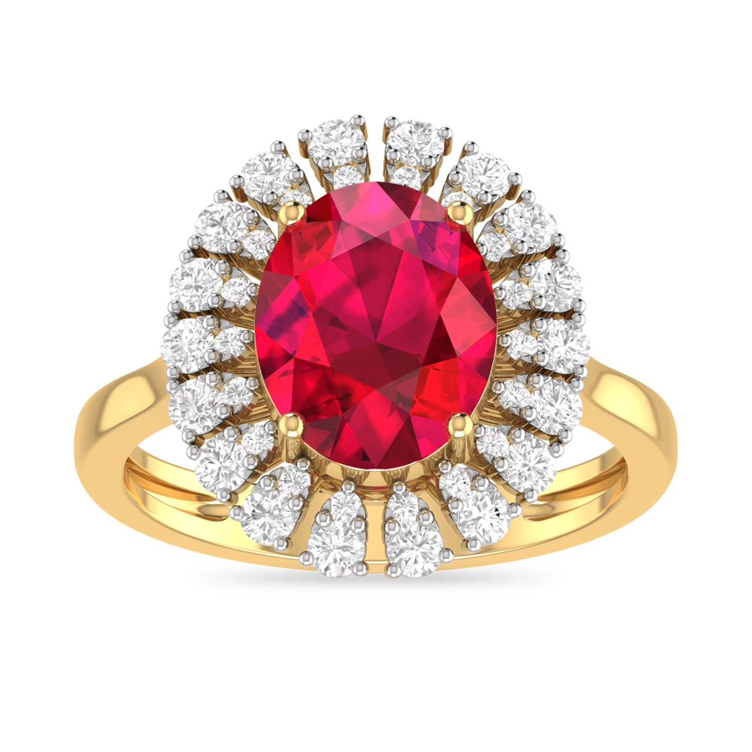 White Feathers the Doughlas Diamond Ring for Women