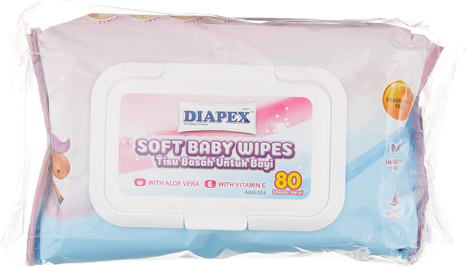 Diapex Baby Wipes 80 Sheets