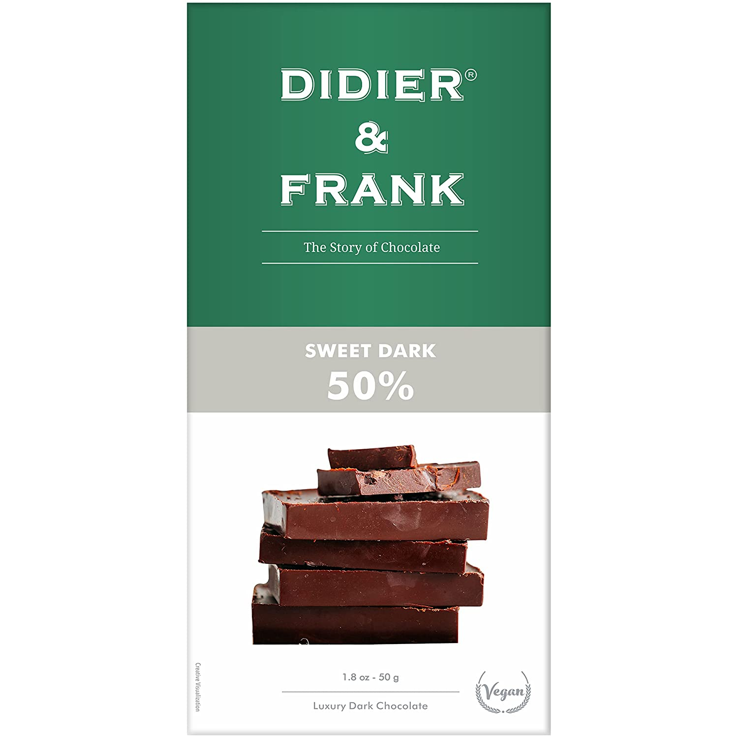 DIDER & FRANK 50% Sweet Dark Chocolate 50g