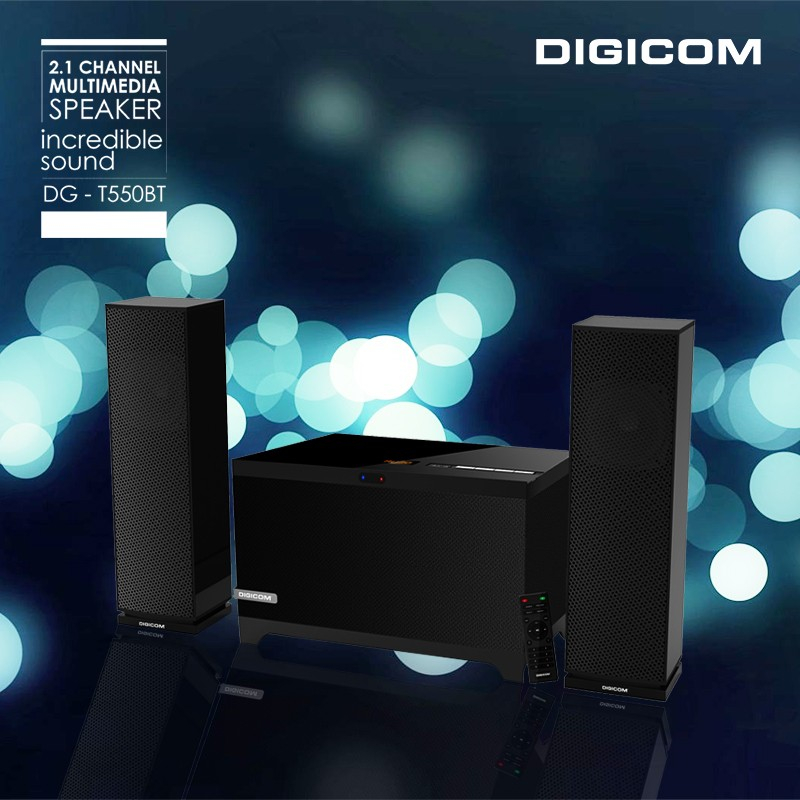 DIGICOM 2.1 CHANNEL BLUETOOTH MULTIMEDIA SPEAKER DG-T550BT
