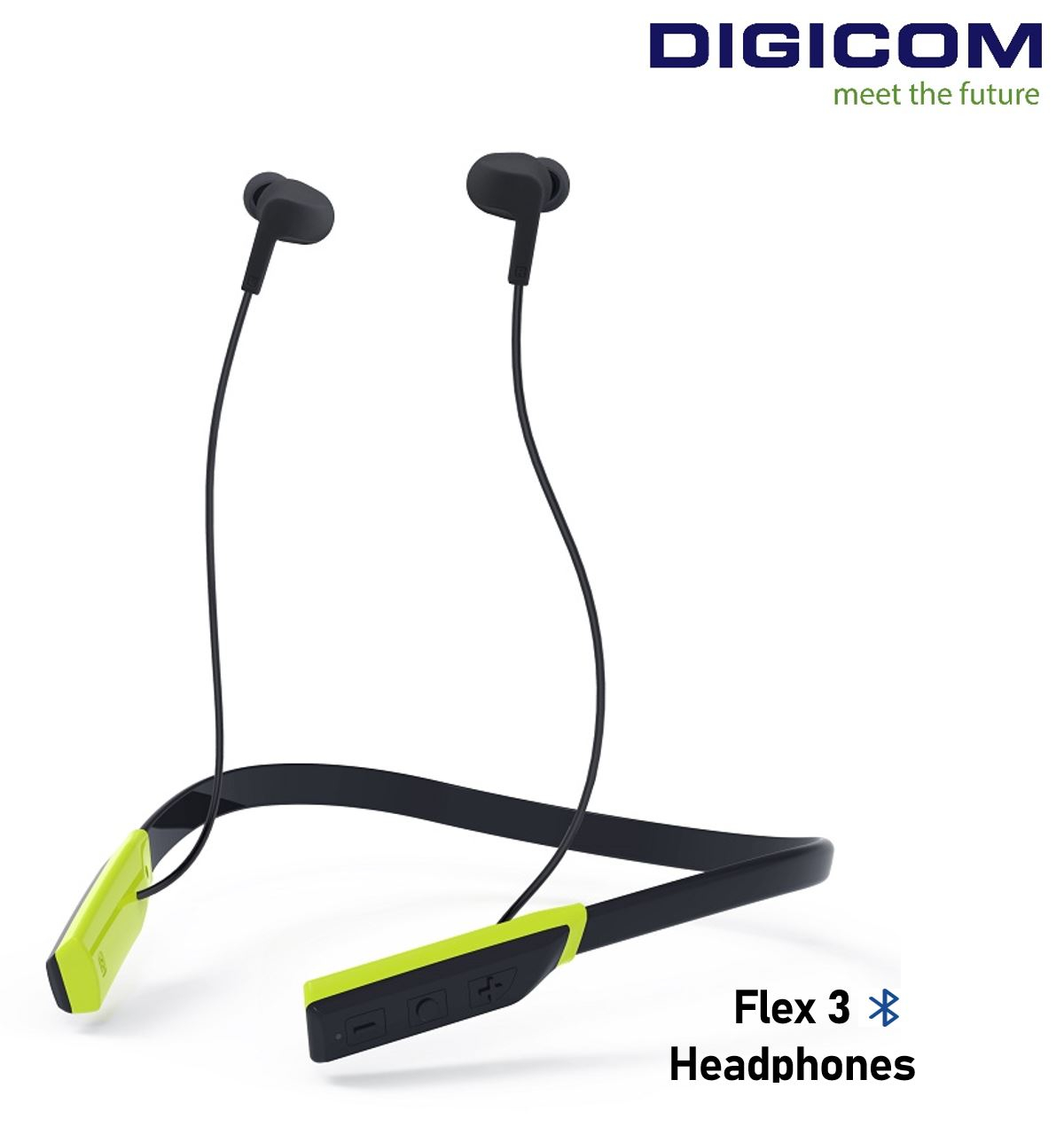 DIGICOM BLUETOOTH NECK BAND IN-EAR HEADPHONE FLEX 3