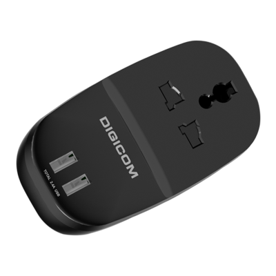 Digicom DG-T12U - 1 Port Universal Socket | 2 Port USB Port