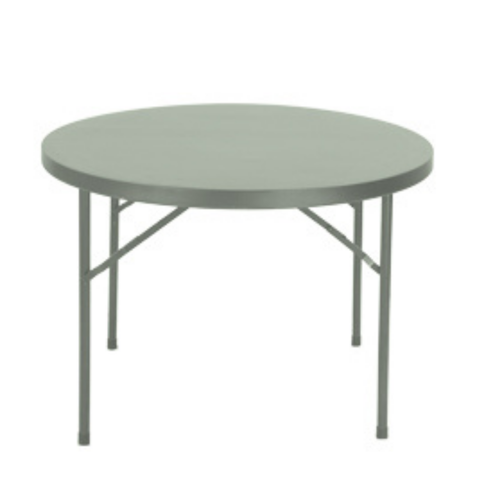Supreme Disc Blow Molded Round Table (Gray)