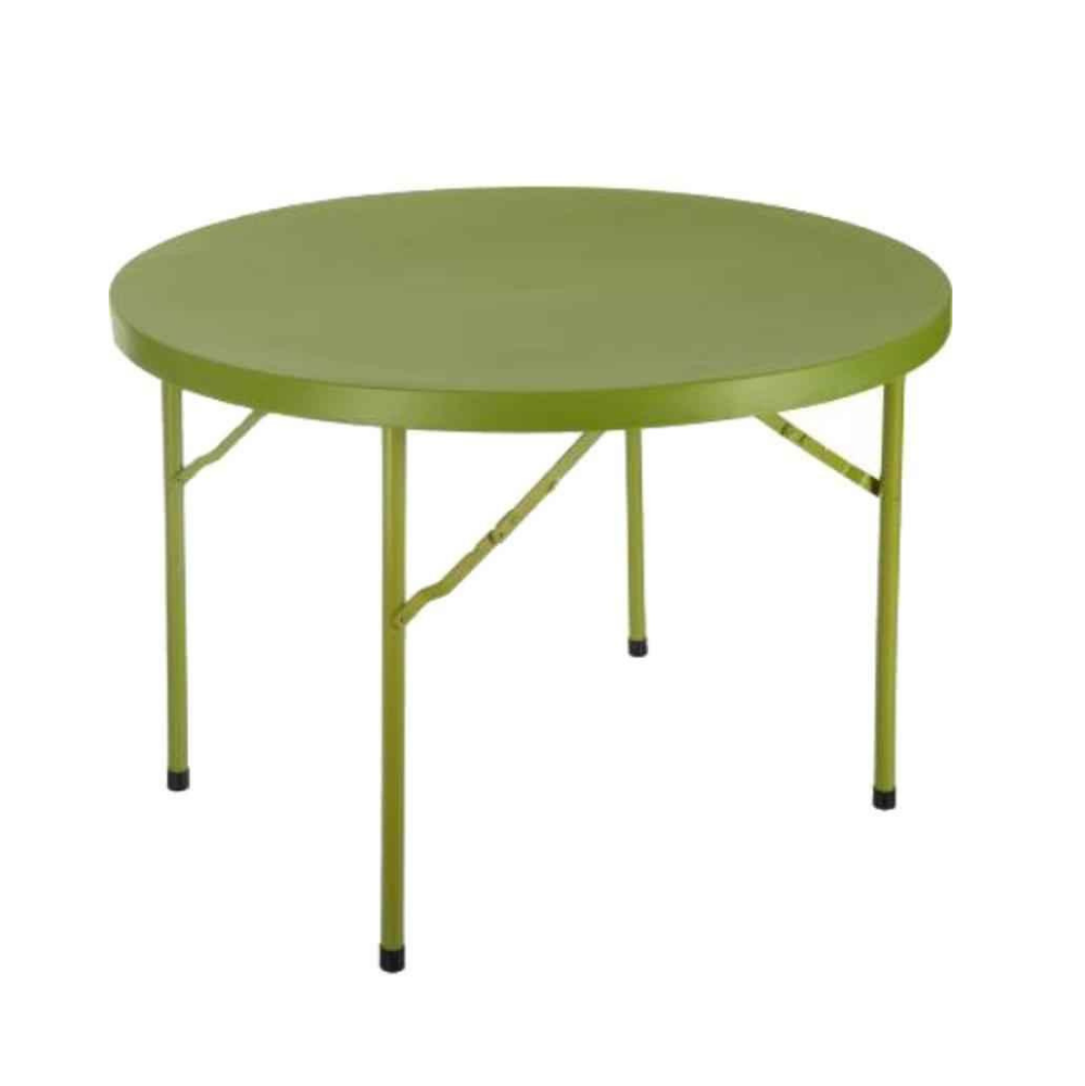 Supreme Disc Blow Molded Round Table (M. Green)