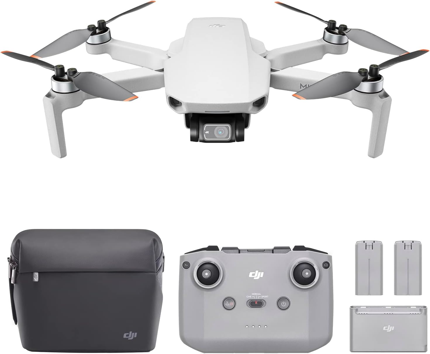 Dji Mini 2 SE Fly More - Combo Ultralight Foldable Drone, 3-Axis Gimbal with 4K Camera, 12MP Photos, 31 Mins Flight Time, OcuSync 2.0 10km HD Video Transmission, QuickShots