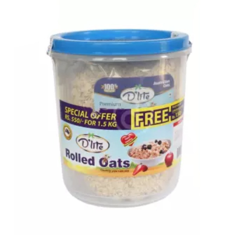 D'lite Rolled Oats Jar 1.5Kg