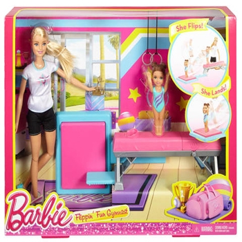 Barbie Flippin Fun Gymnastics Dolls - DMC37