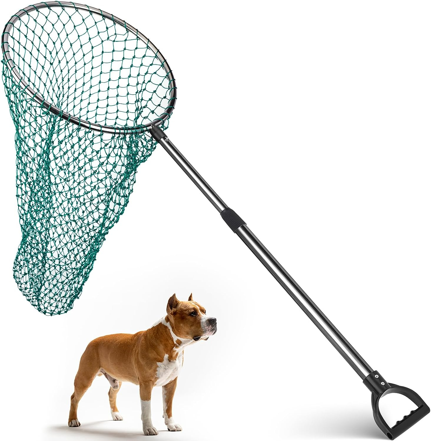 Dog Catcher With Net Detachable (Steel Frames Alu Handle With Net)