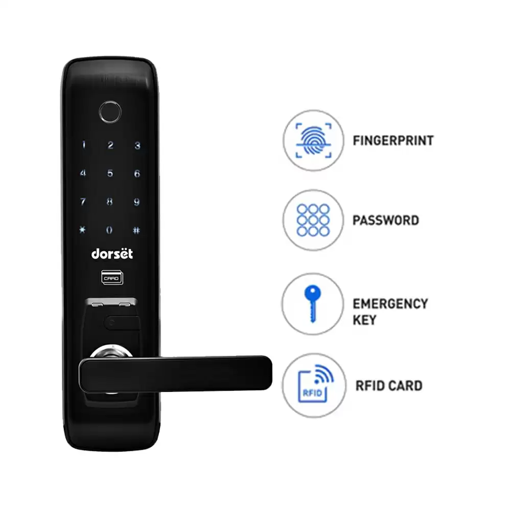 Dorset DG 801 IGM - Mortise Smart Door Lock for Home With Fingerprint, Pin Code, RFID & Key Access