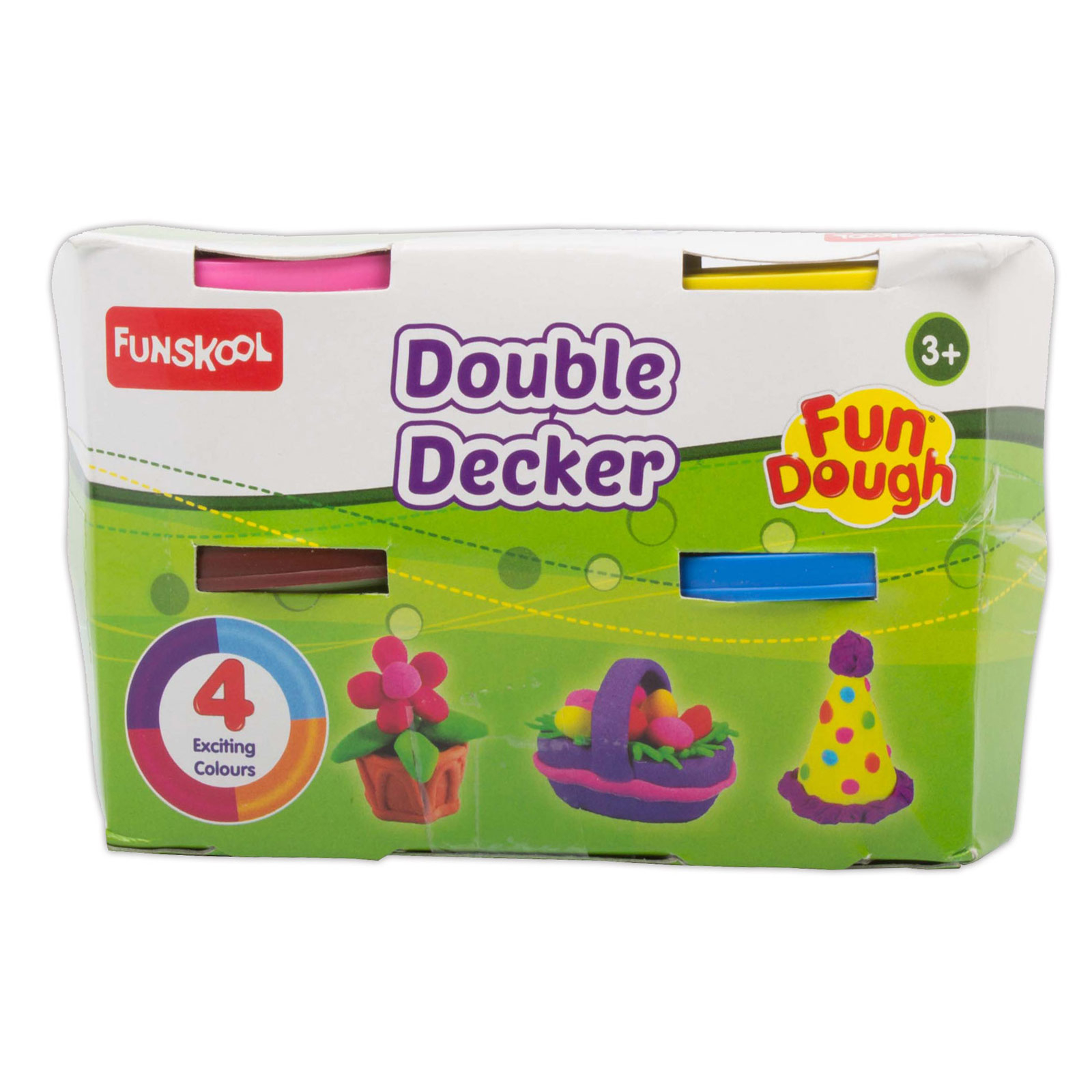 Funskool Double Decker Shaping and Sculpting , 3years + ( Multi-Colour)