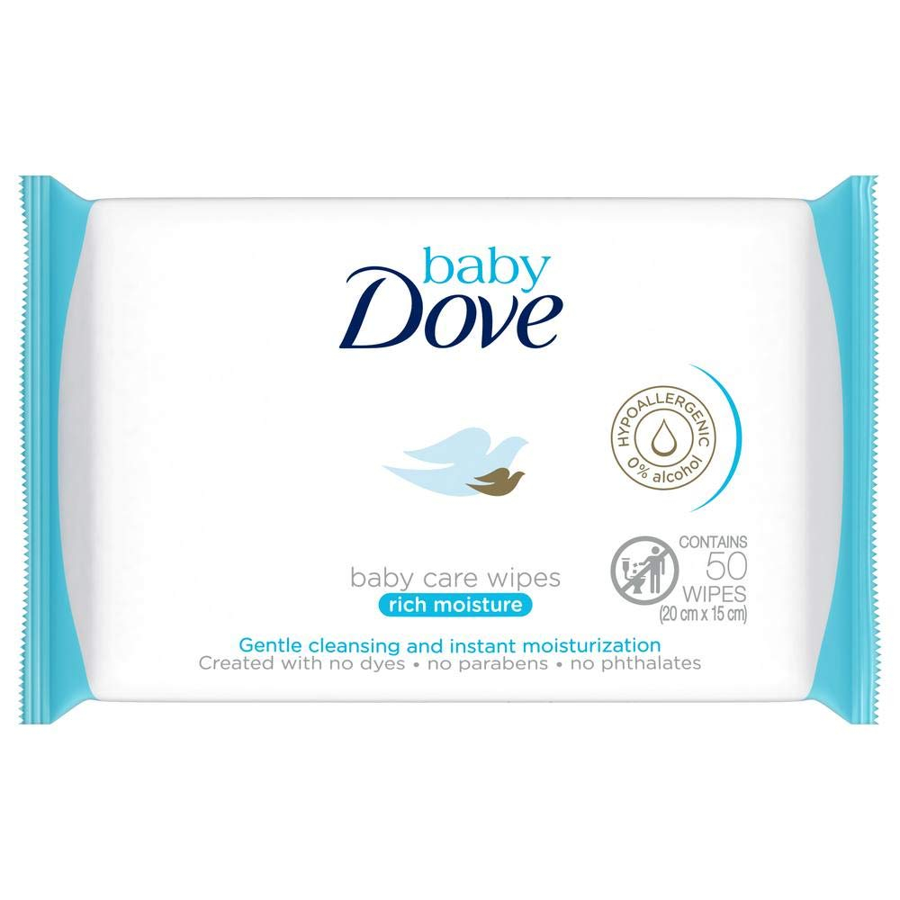 Dove Baby Wipes Rich Moist 50 Wipes