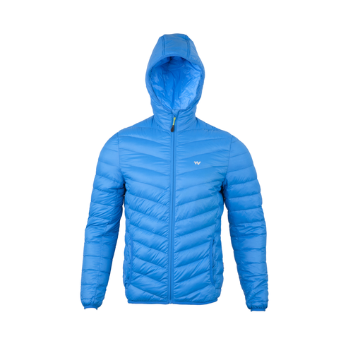 Wildcraft Men's Packable Hooded Extra-Warm Down Jacket -Blue-XL