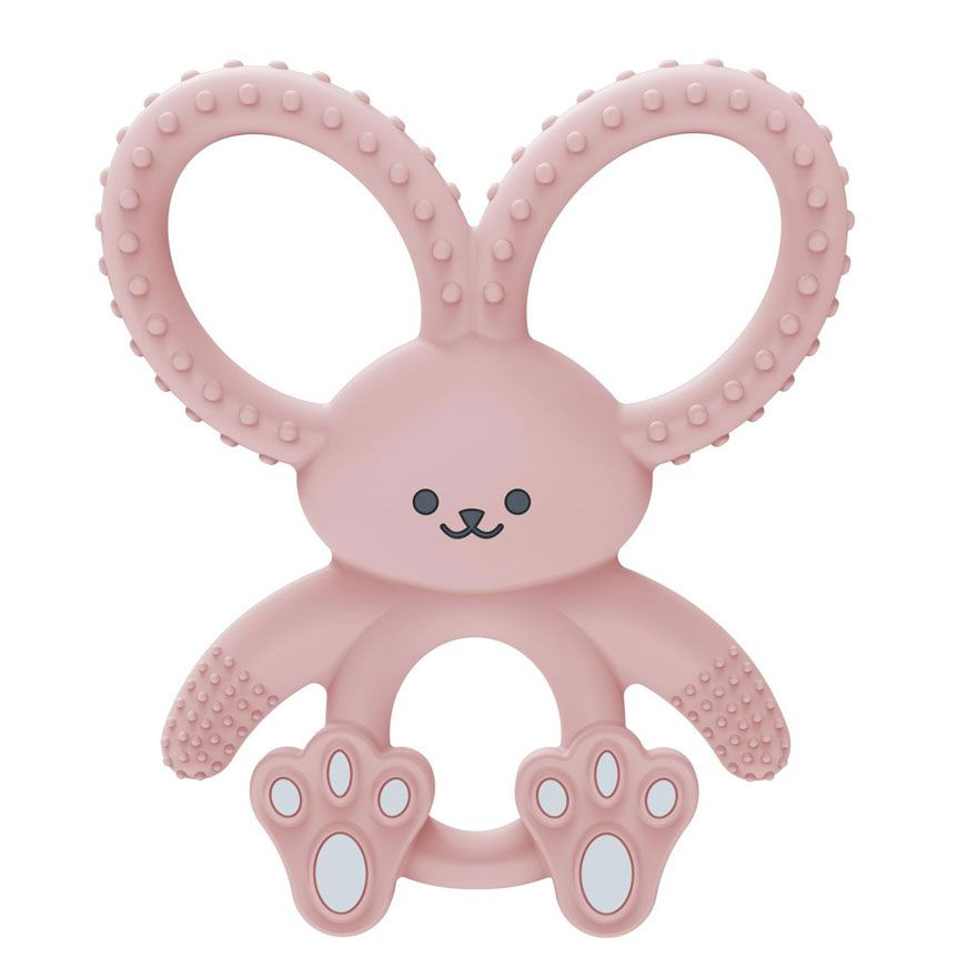 Dr Brown's Bunny Long Limbed Silicone Teether, Pink, CPKG TE020-INTL(3m+)