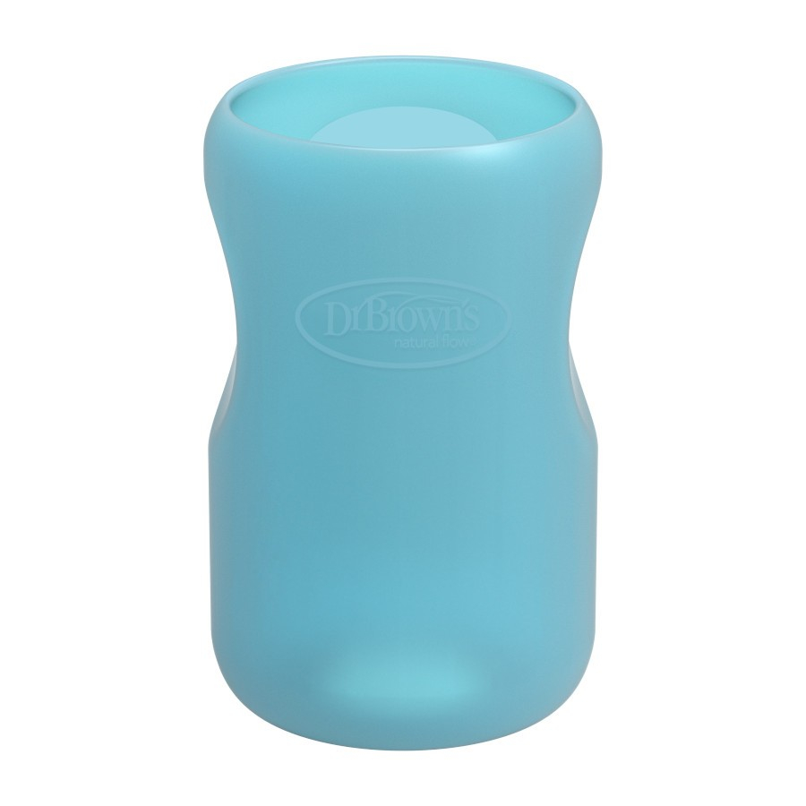 Dr. Brown’s 9oz/270 Ml Wide-Neck Glass Bottle Sleeve Blue AC091