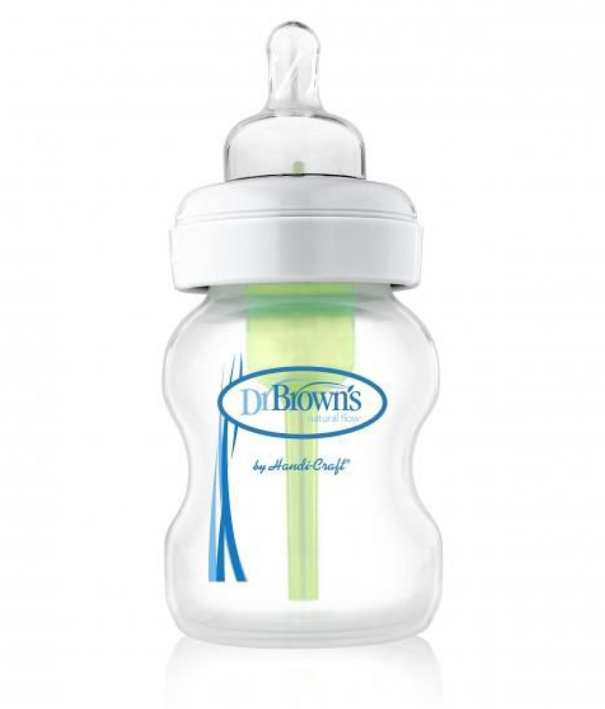 Dr Brown's WB5100-P4 5oz/150 Ml Glass Wide-Neck Options Baby Bottle 1 Pack
