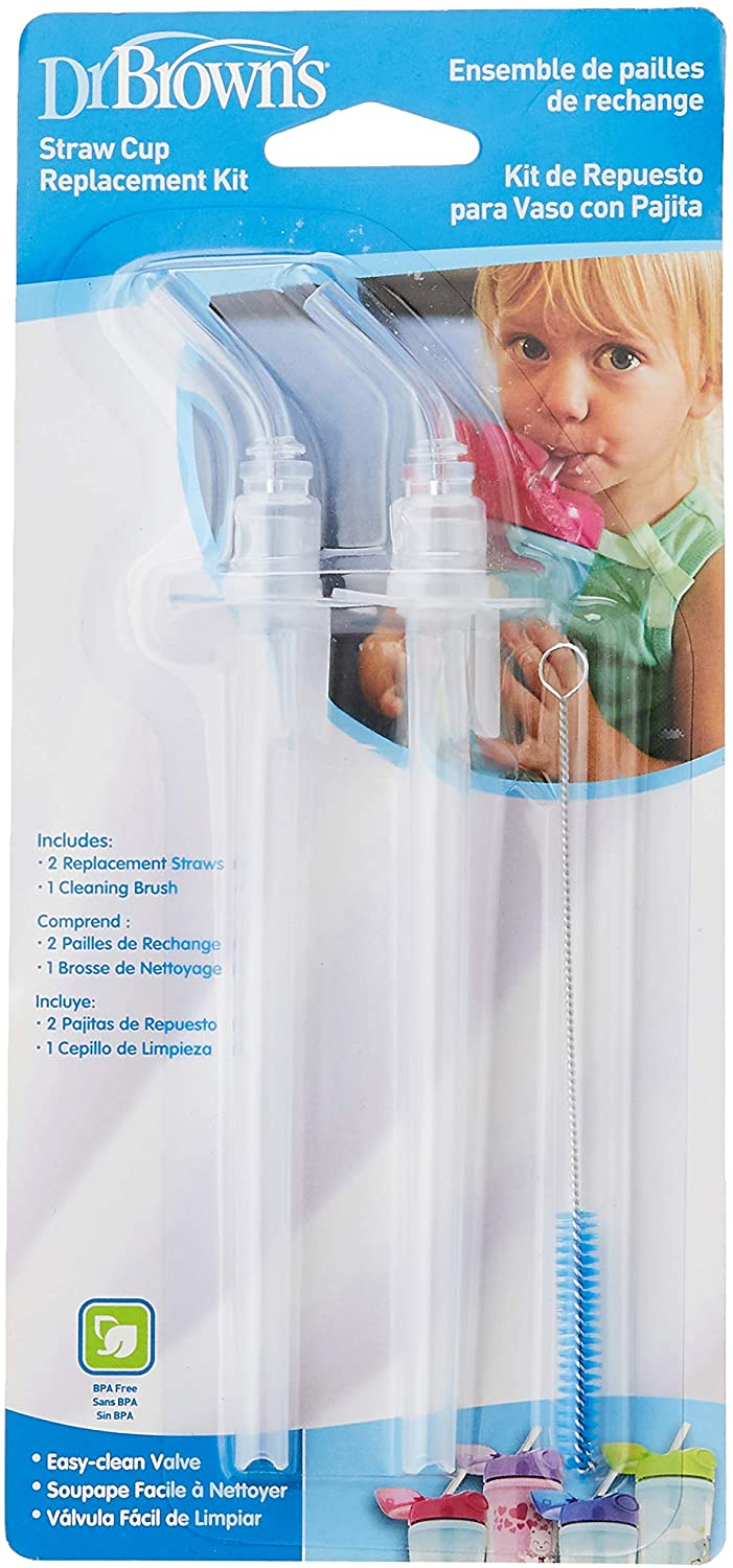 Dr Brown's TC072-INTL  Insulated Straw Cup Replacement  Kit 2 Pack