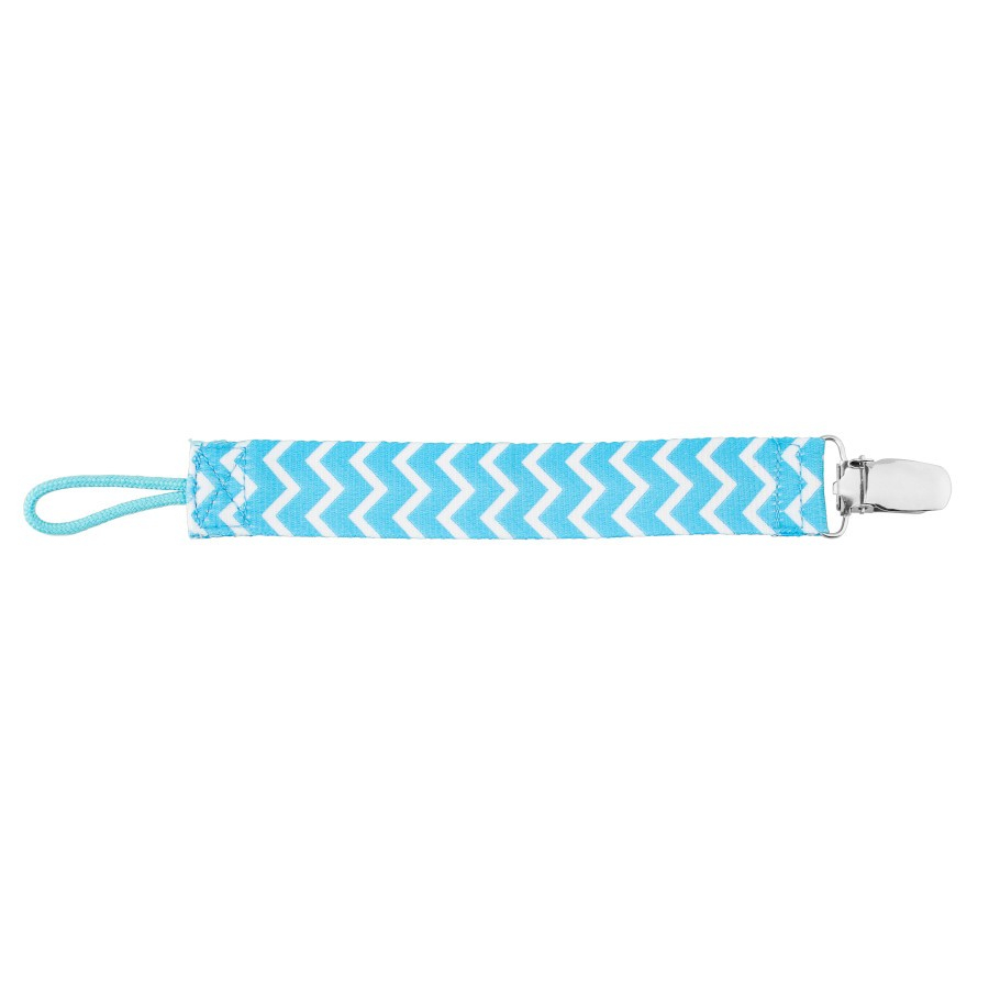 Dr. Brown’s AC065-p2 Pacifier Clip Blue Chevron