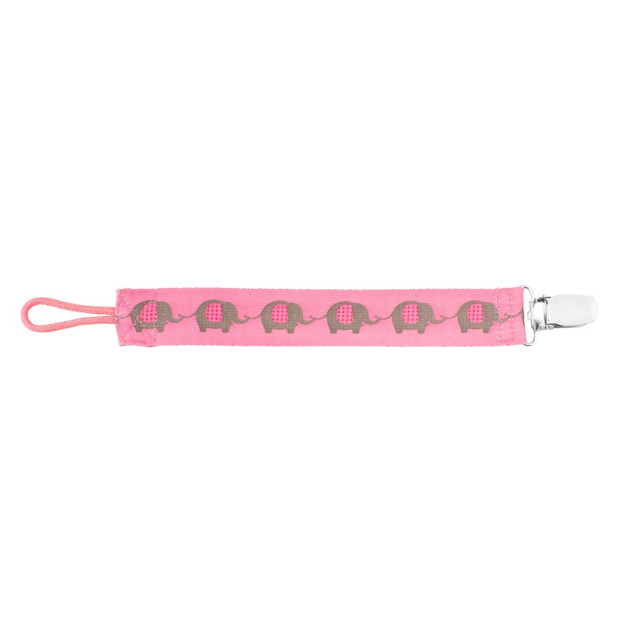 Dr. Brown’s AC062-p2 Pacifier Clip Pink Elephant