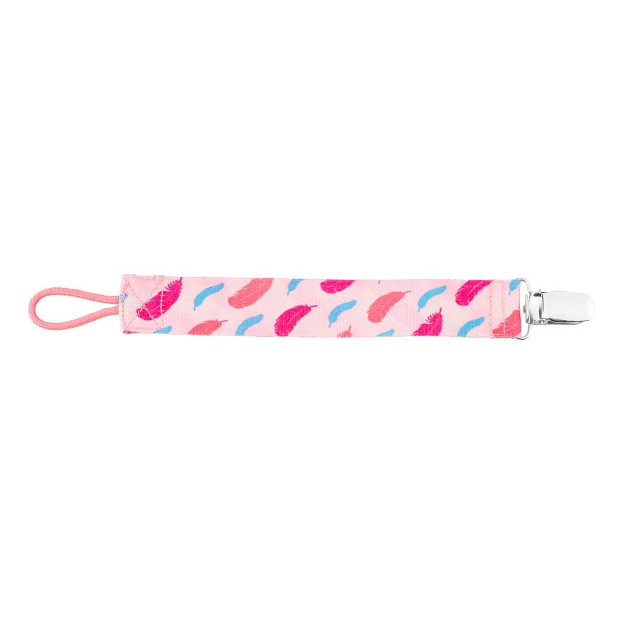 Dr. Brown’s AC060-p2 Pacifier Clip Pink Feather